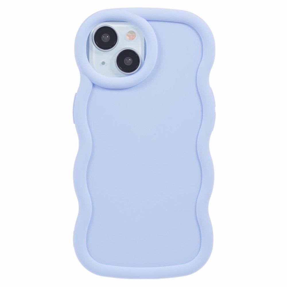  iPhone 15 Mobilskal Wavy Lila