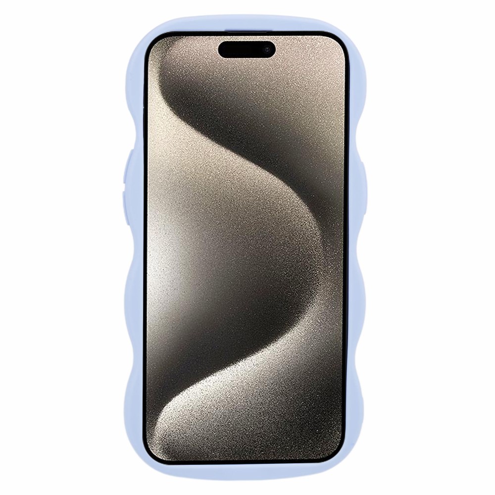  iPhone 15 Mobilskal Wavy Lila