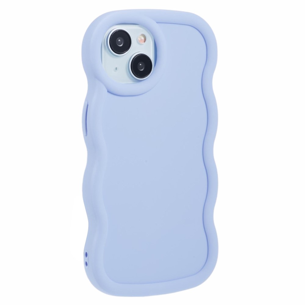  iPhone 15 Mobilskal Wavy Lila