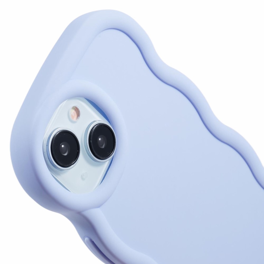  iPhone 15 Mobilskal Wavy Lila