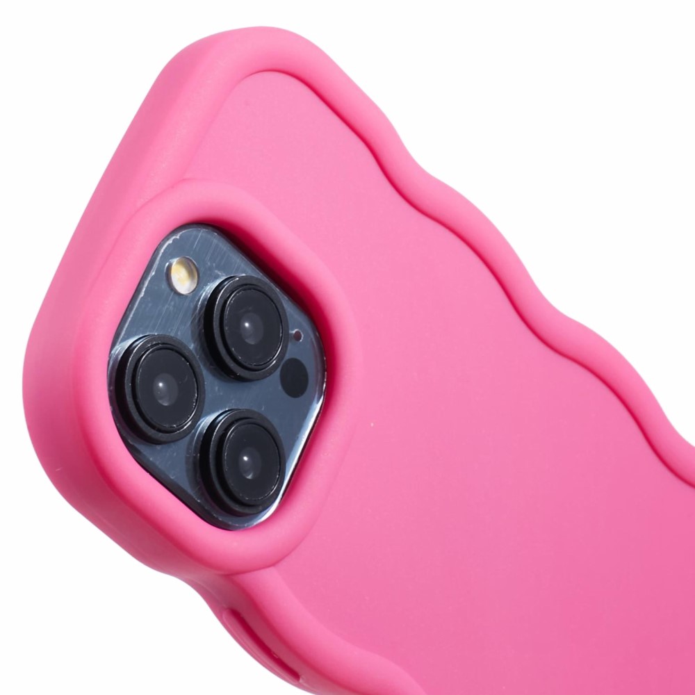  iPhone 15 Pro Max Mobilskal Wavy Rosa