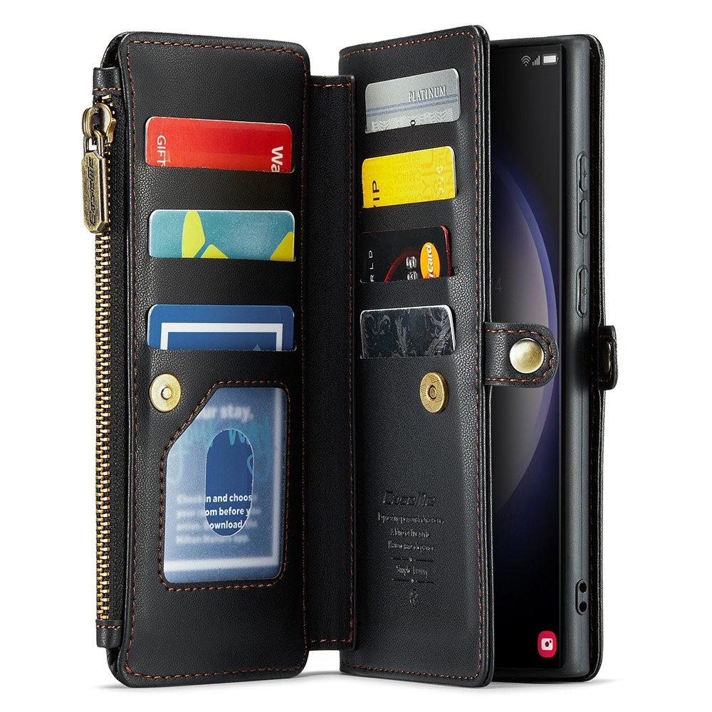 CASEME CASEME Samsung Galaxy S23 Ultra Plånboksfodral Svart