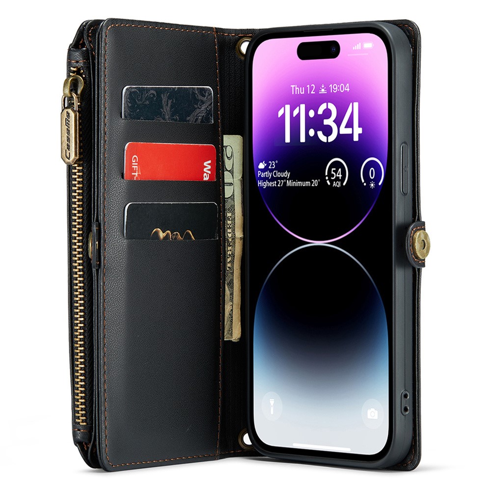 CASEME CASEME iPhone 14 Pro Max Plånboksfodral Svart