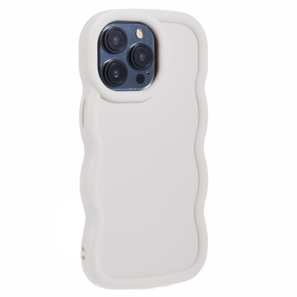  iPhone 14 Pro Max Mobilskal Wavy Off White