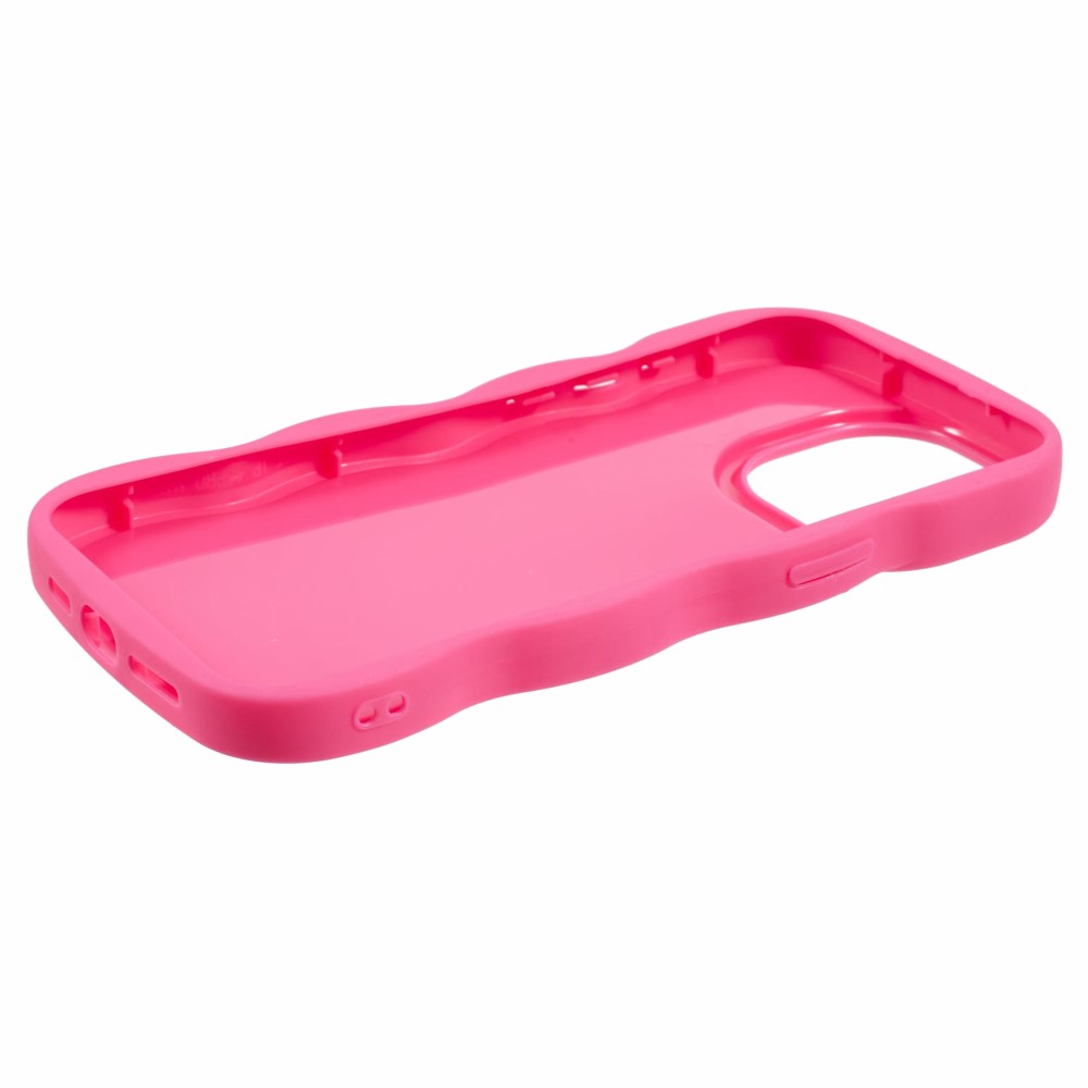  iPhone 14 Pro Max Mobilskal Wavy Rosa
