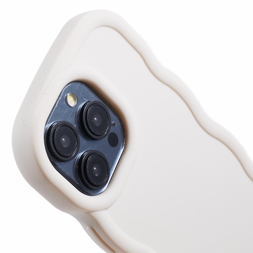  iPhone 12/12 Pro Mobilskal Wavy Off White
