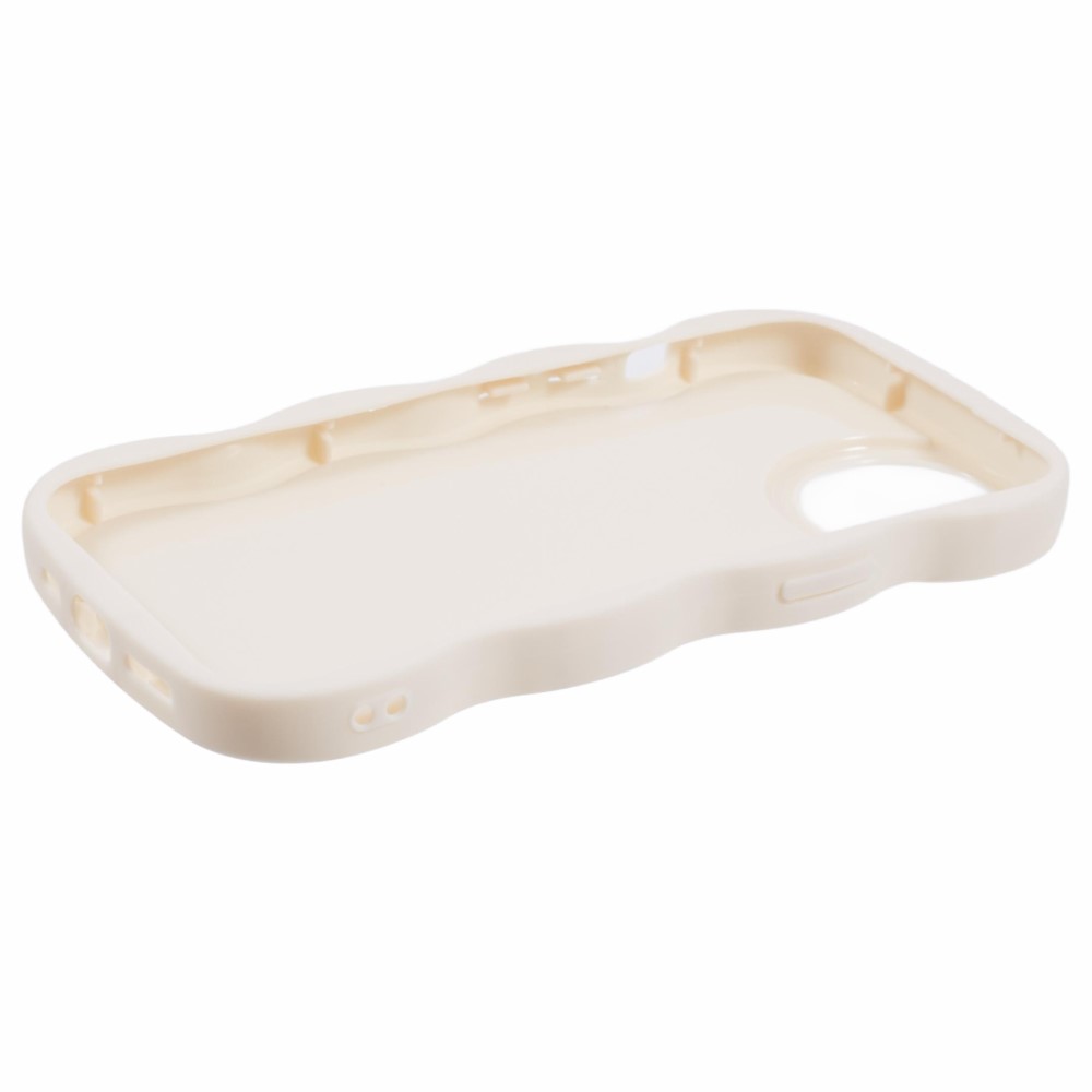  iPhone 14 Mobilskal Wavy Off White
