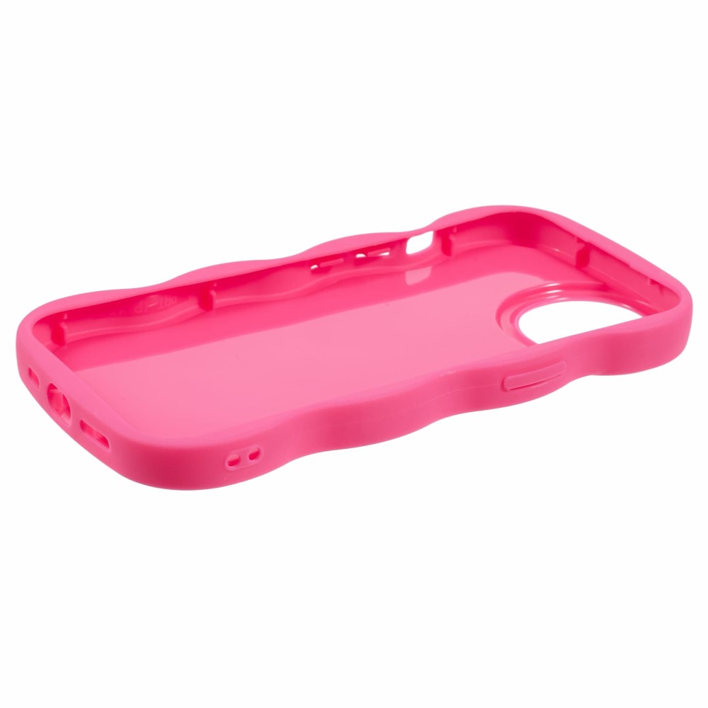  iPhone 14 Mobilskal Wavy Rosa