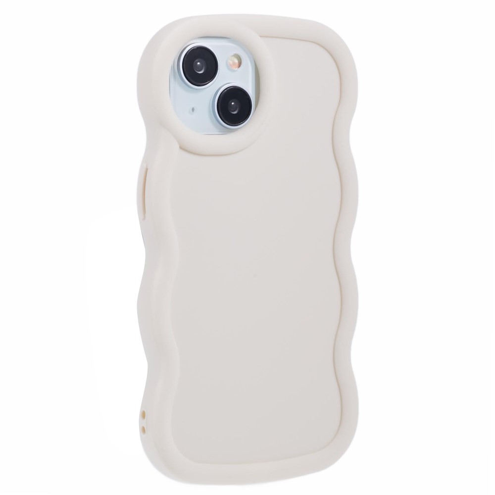  iPhone 13 Mobilskal Wavy Off White
