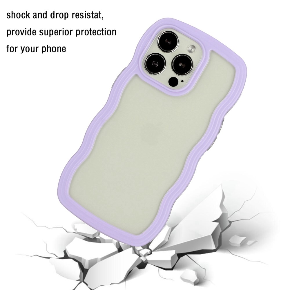  iPhone 14 Pro Skal Wavy Hybrid Lila