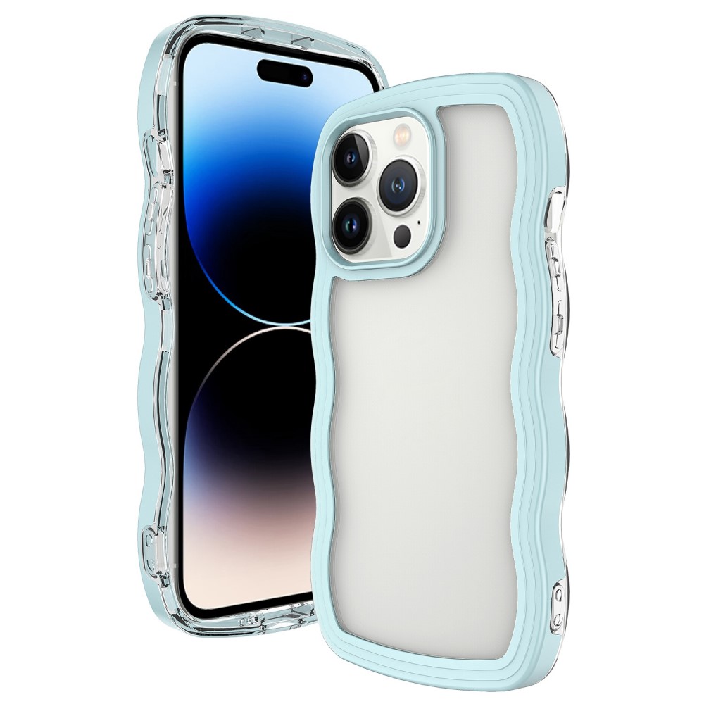  iPhone 14 Pro Skal Wavy Hybrid Grön