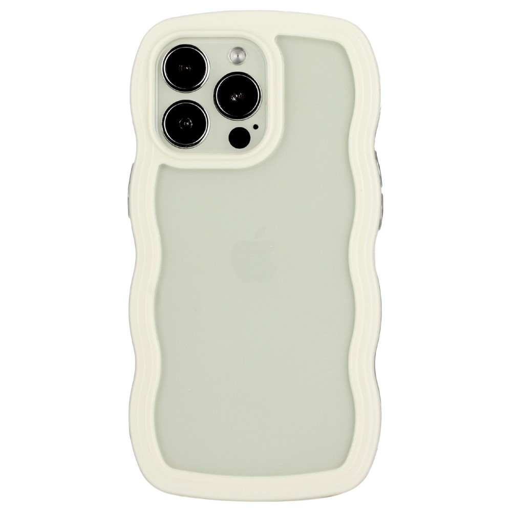  iPhone 14 Pro Skal Wavy Hybrid Vit