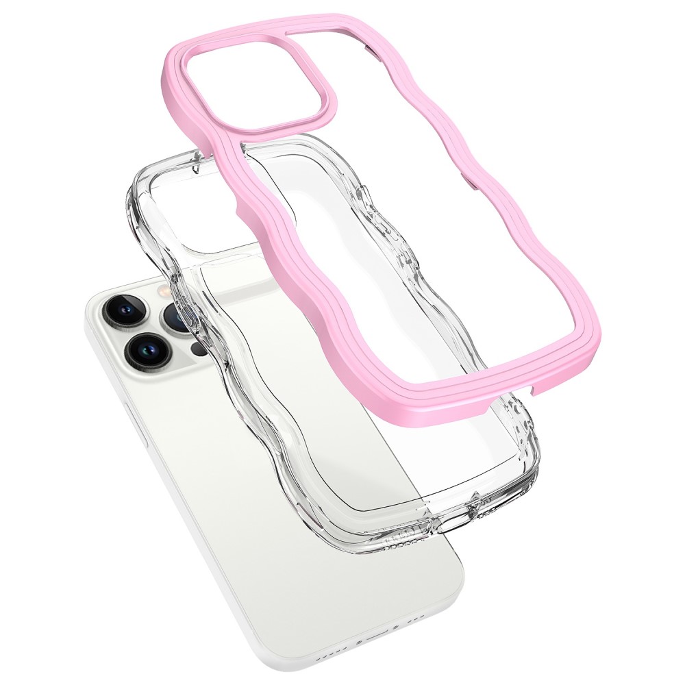  iPhone 14 Pro Skal Wavy Hybrid Vit