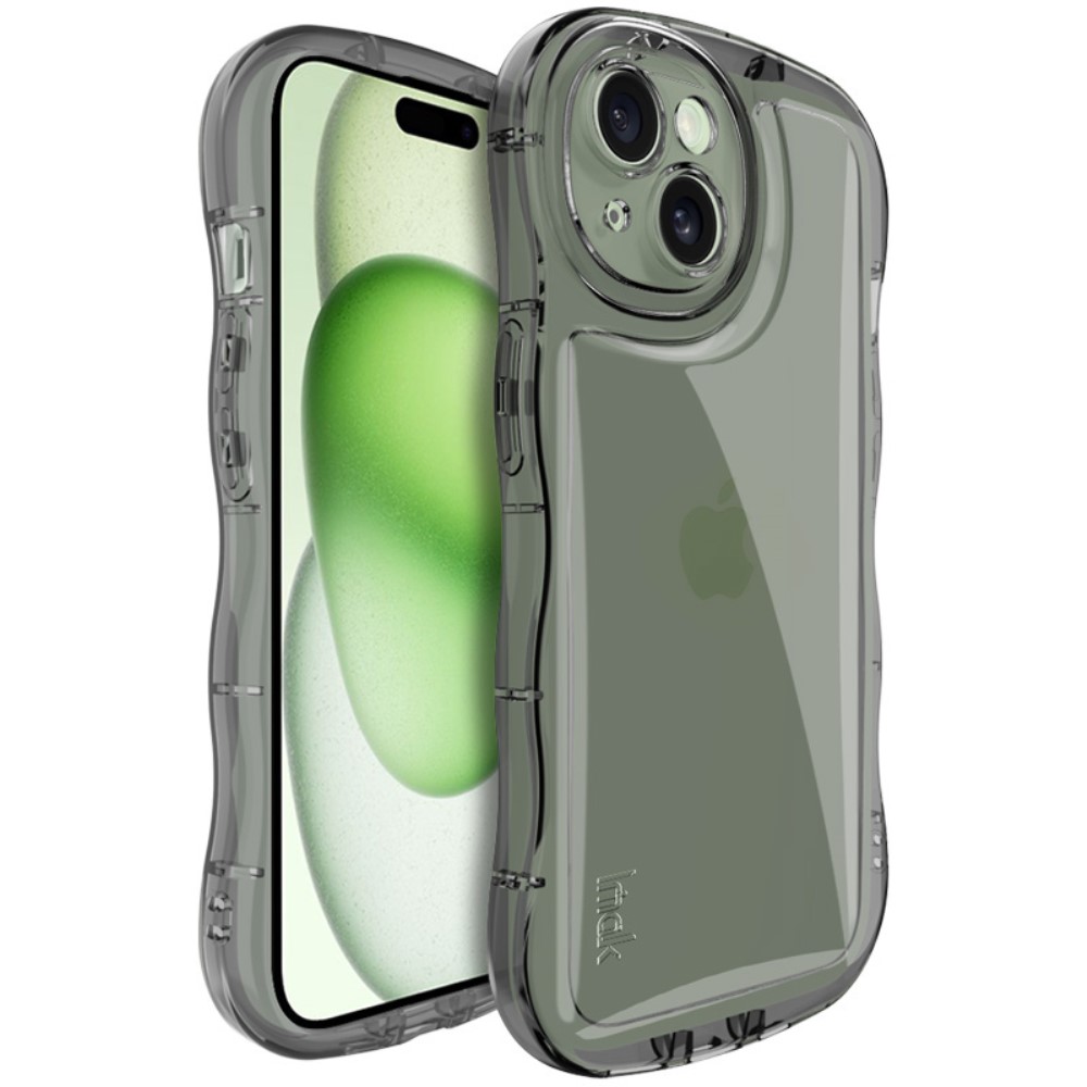 IMAK IMAK iPhone 15 Skal Wavy TPU Tonad Svart