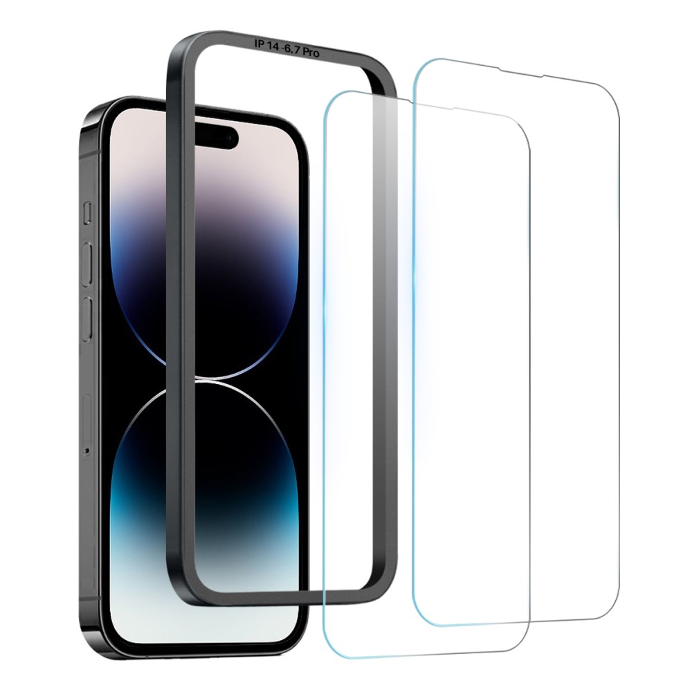NORTHJO NORTHJO iPhone 14 Pro Max Skärmskydd 2-PACK Härdat Glas
