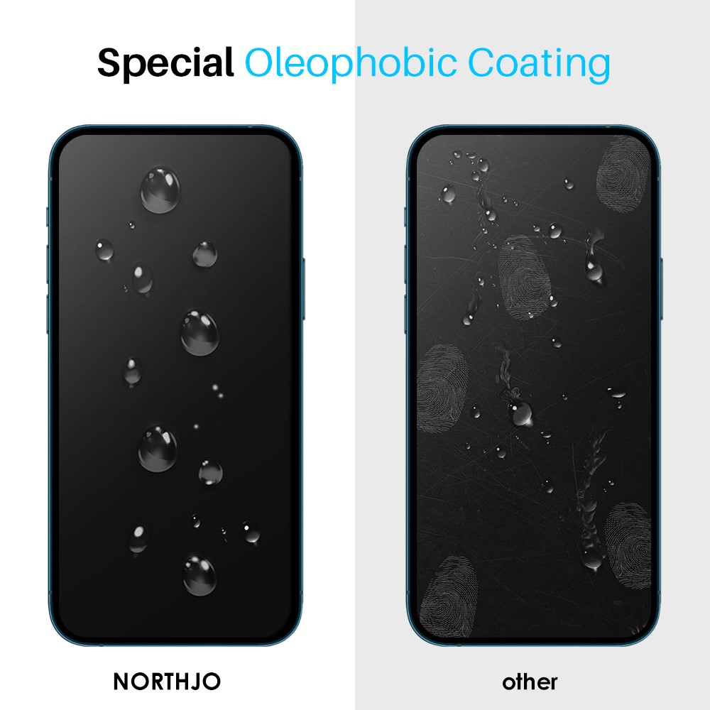 NORTHJO NORTHJO iPhone 14 Skärmskydd Heltäckande Härdat Glas