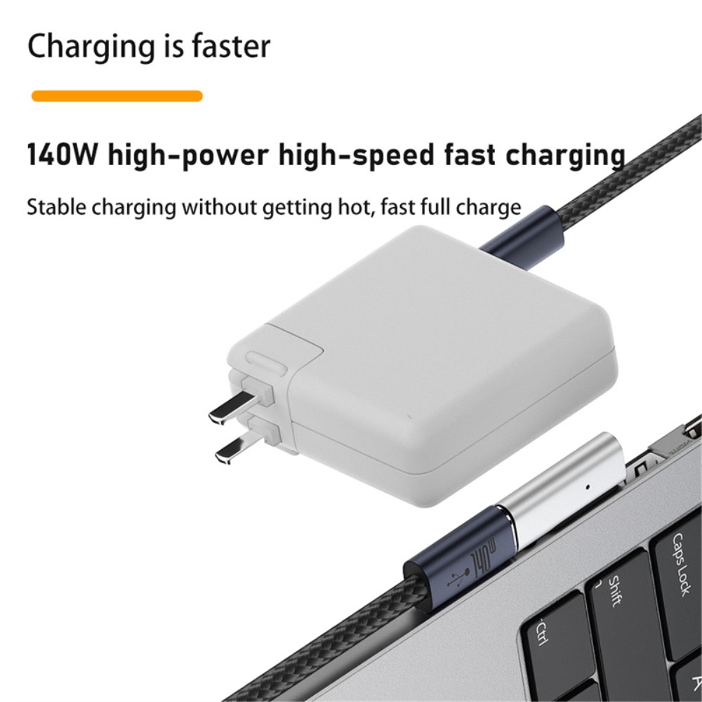  Macbook 140W Adapter MagSafe 3 till USB-C Snabbladdning