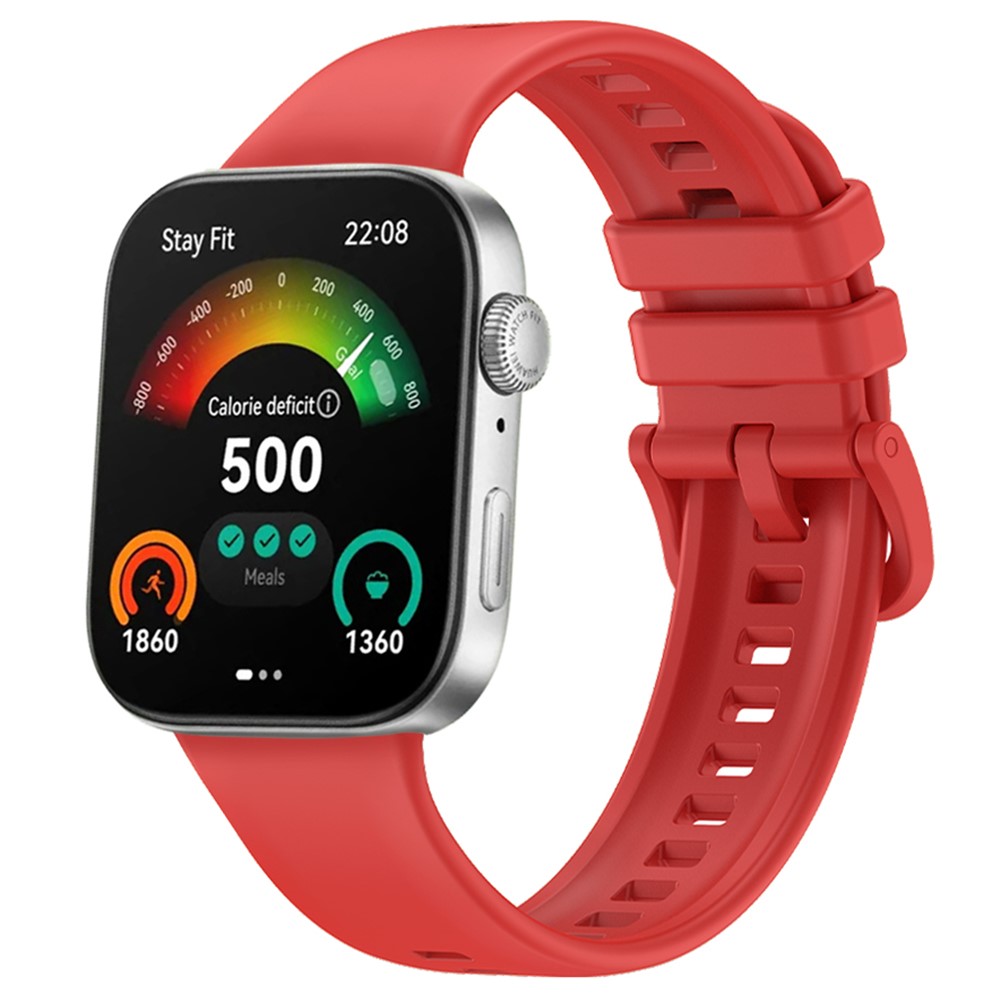  Huawei Watch Fit 3 Klockarmband Silikon Röd