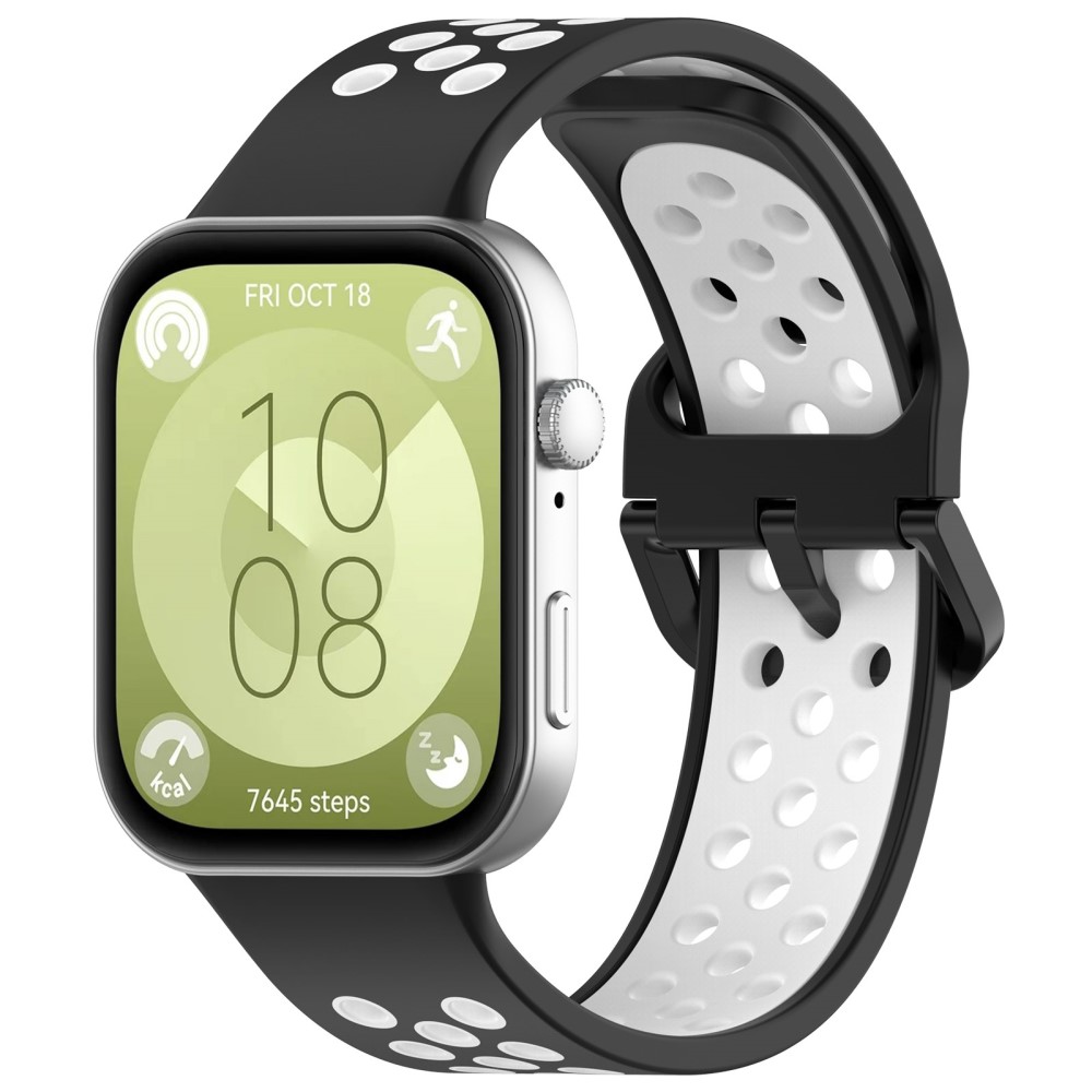  Huawei Watch Fit 3 Sportarmband Dual-Color Svart/Vit