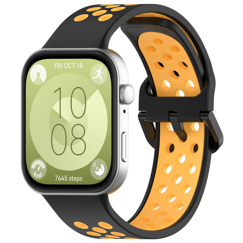  Huawei Watch Fit 3 Sportarmband Dual-Color Svart/Orange