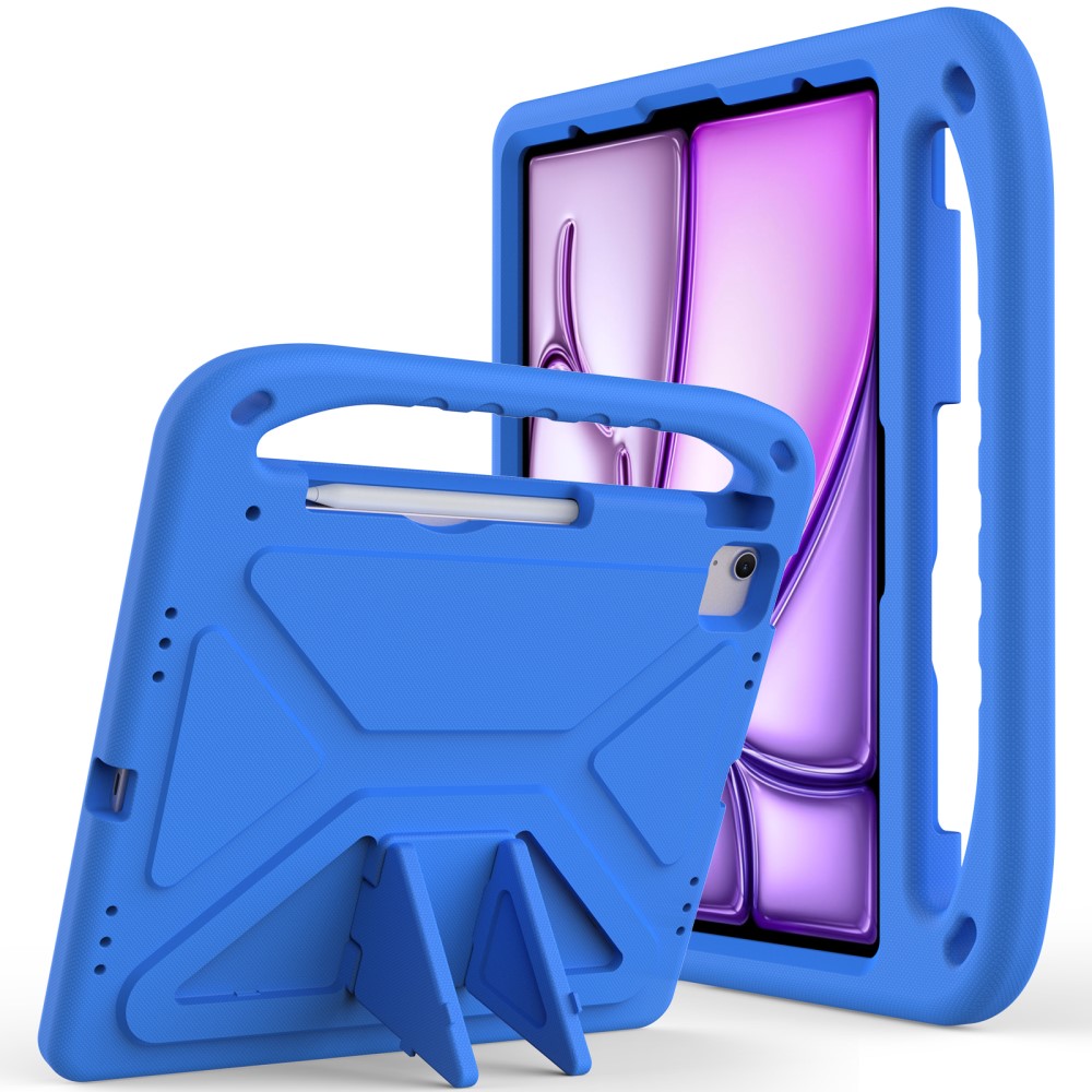  iPad Pro 13 2025/2024/Air 13 2025/2024 Skal EVA Kickstand Blå