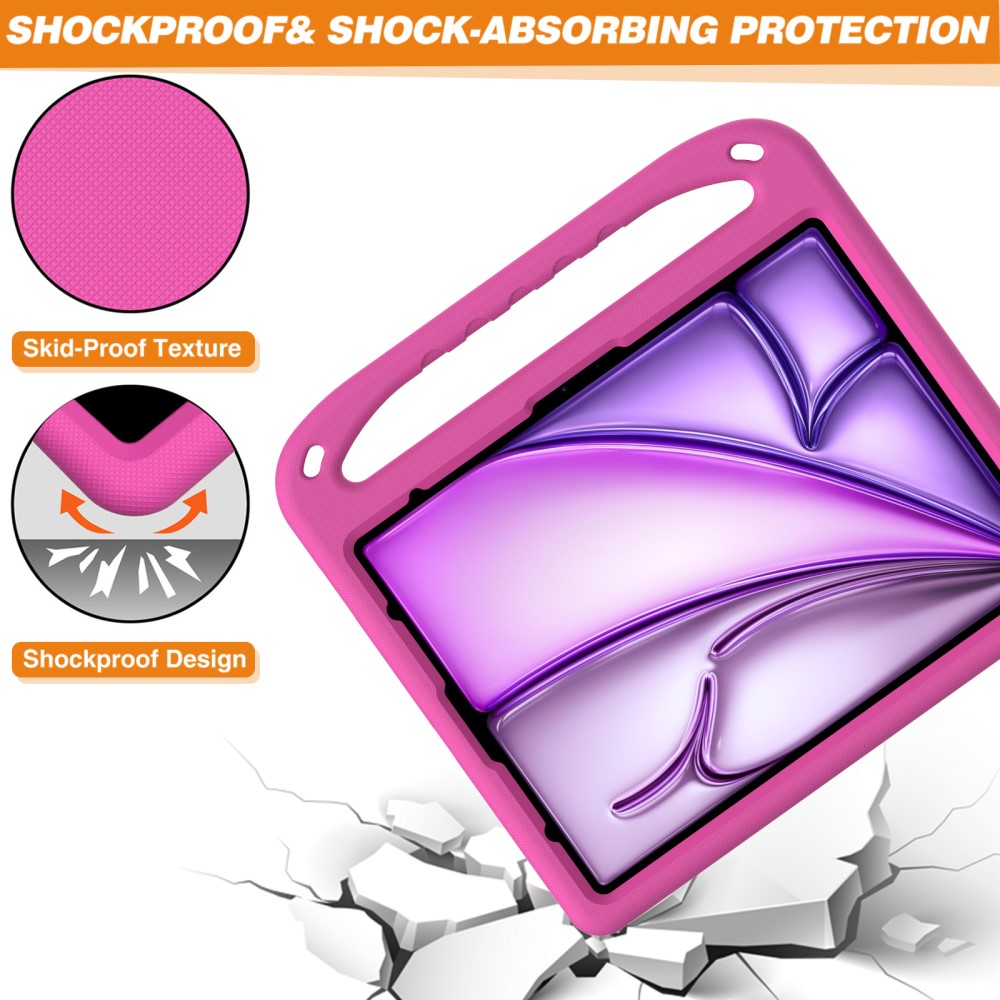 iPad Pro 13 2026-2024/Air 13 2026-2024 Skal EVA Kickstand Rosa