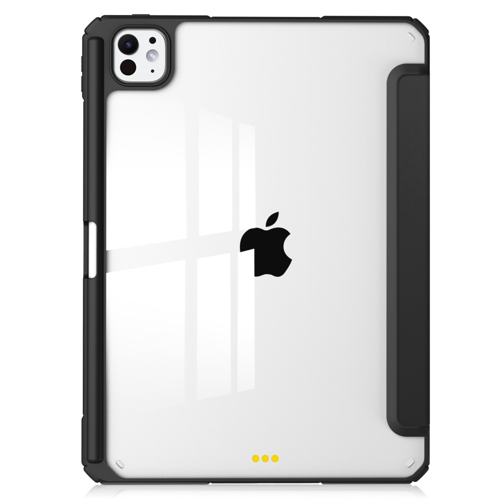  iPad Pro 11 2025/2024 Fodral Hybrid Med Pennhållare Svart