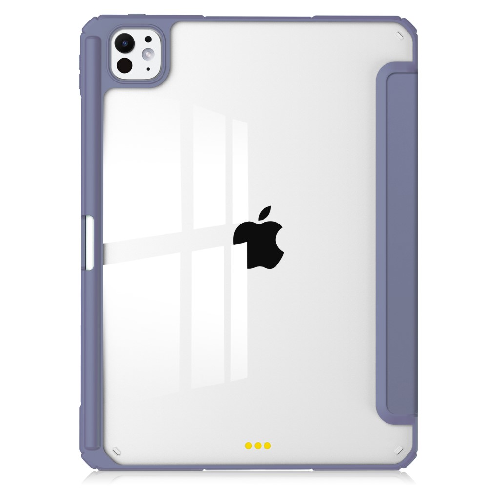  iPad Pro 11 2025/2024 Fodral Hybrid Med Pennhållare Lila