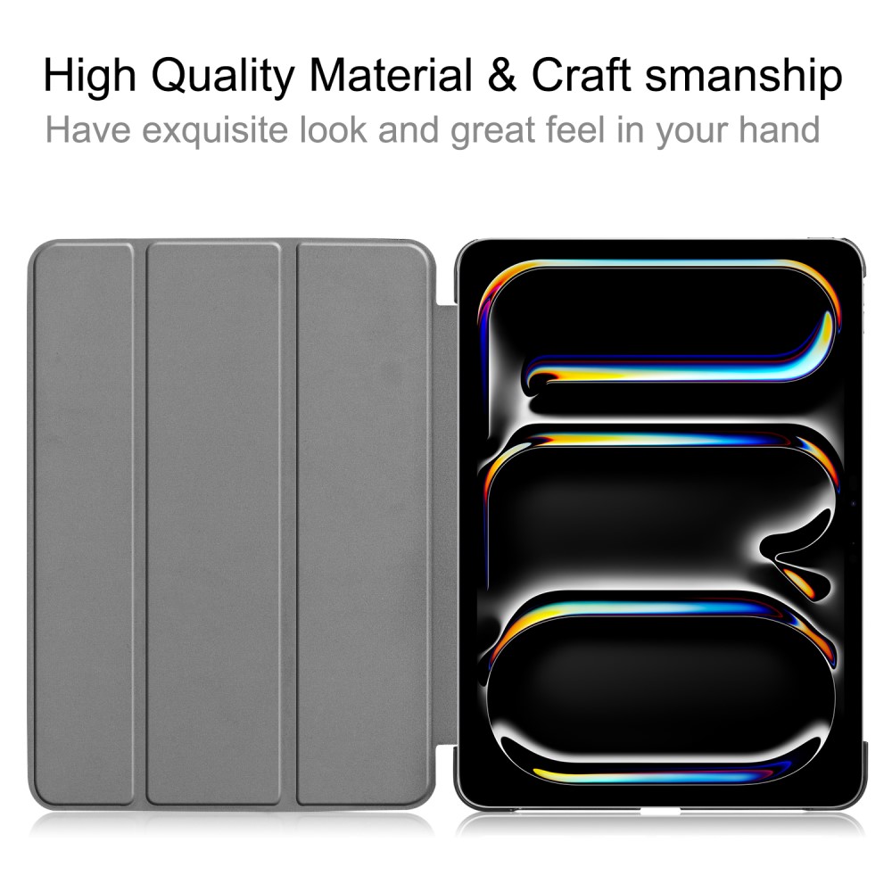 iPad Pro 11 2025/2024 Fodral Tri-Fold Svart