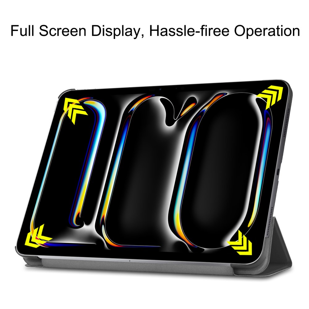  iPad Pro 11 2025/2024 Fodral Tri-Fold Svart
