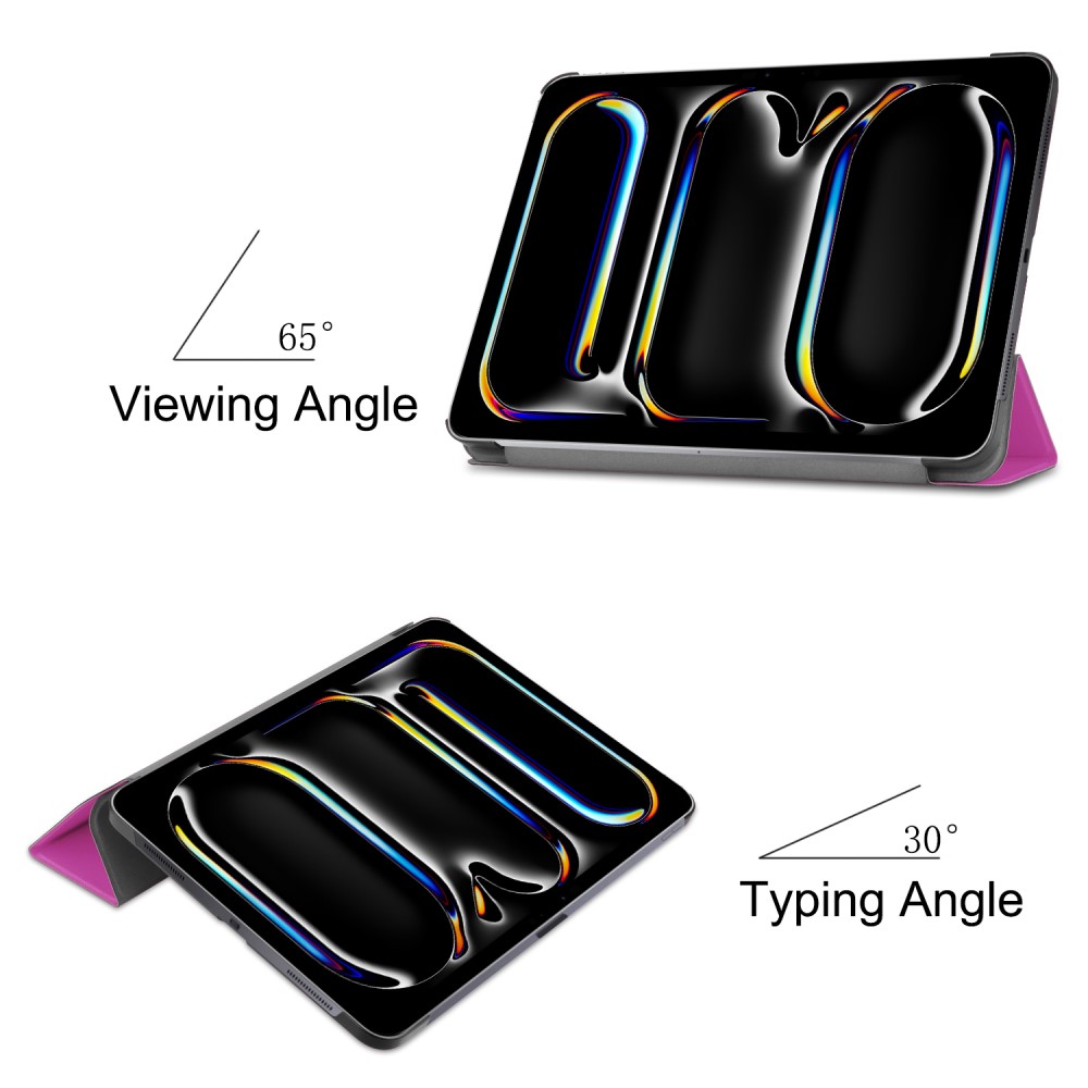 iPad Pro 11 2025/2024 Fodral Tri-Fold Lila