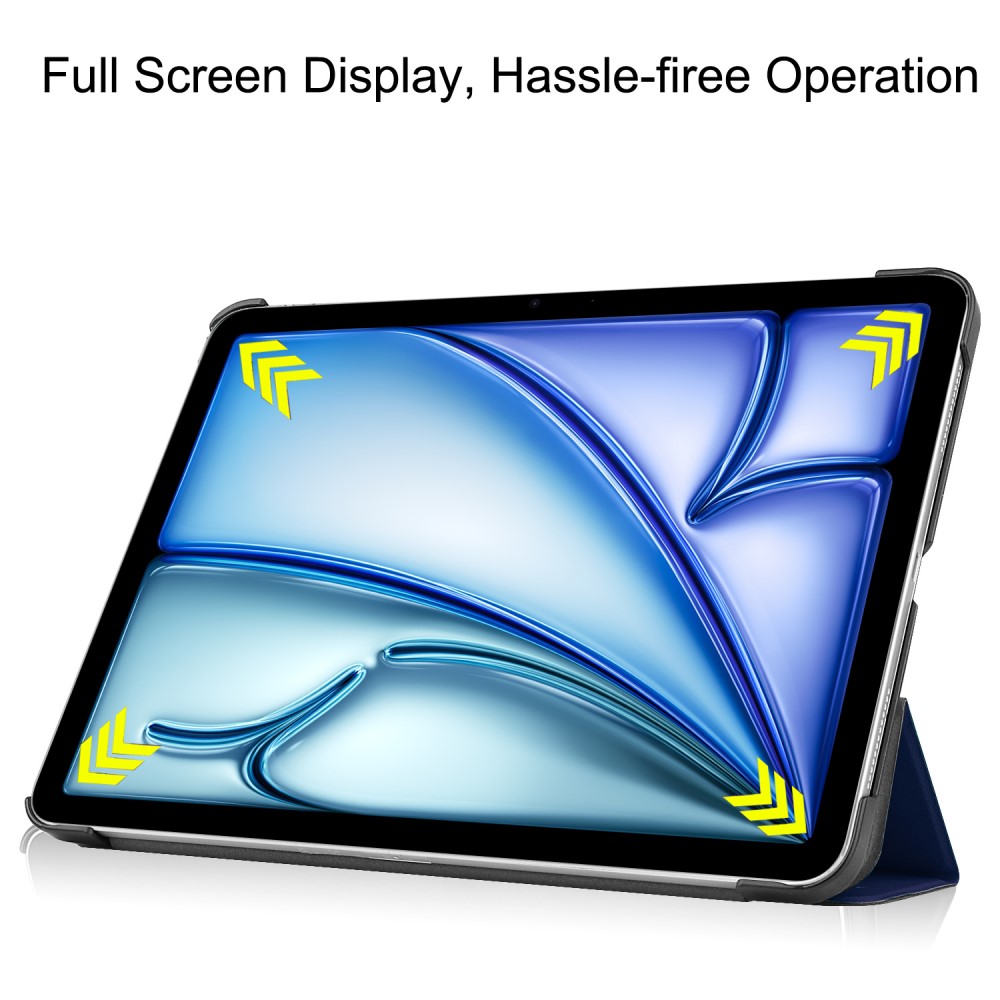  iPad Air 13 2026-2024 Fodral Tri-Fold Mörk Blå
