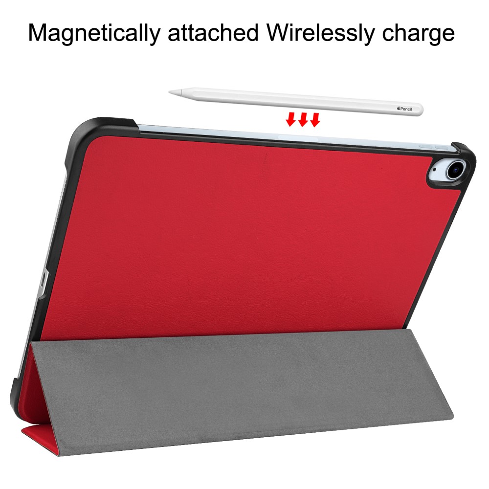  iPad Air 13 2026-2024 Fodral Tri-Fold Röd