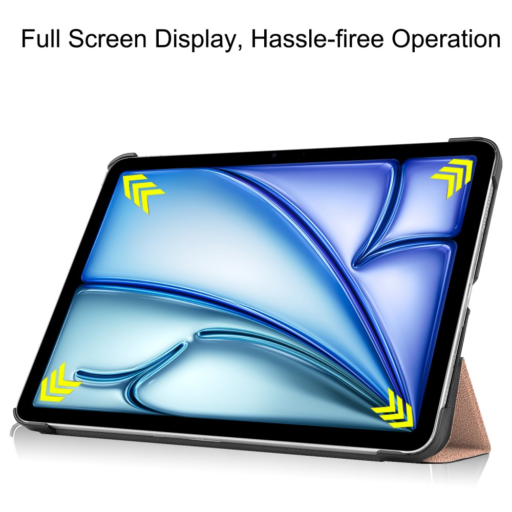  iPad Air 13 2026-2024 Fodral Tri-Fold Roséguld