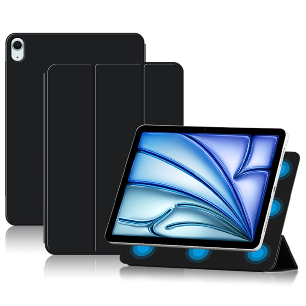  iPad Air 13 2026-2024 2in1 Magnetiskt Fodral Svart