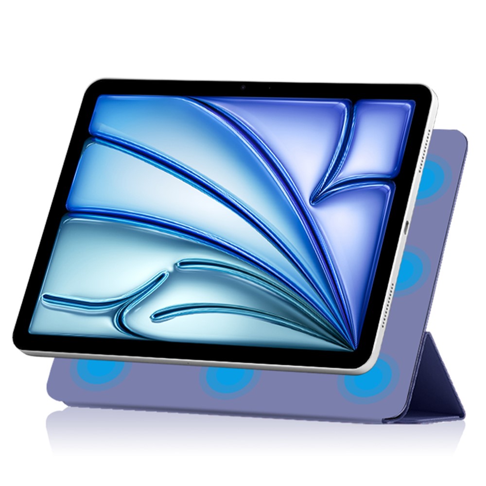  iPad Air 13 2026-2024 2in1 Magnetiskt Fodral Lila