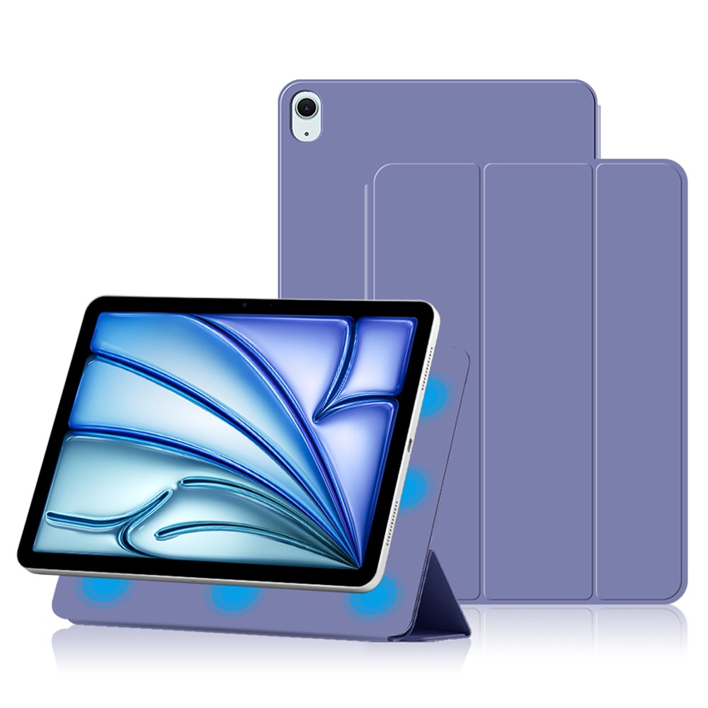  iPad Air 13 2026-2024 2in1 Magnetiskt Fodral Lila