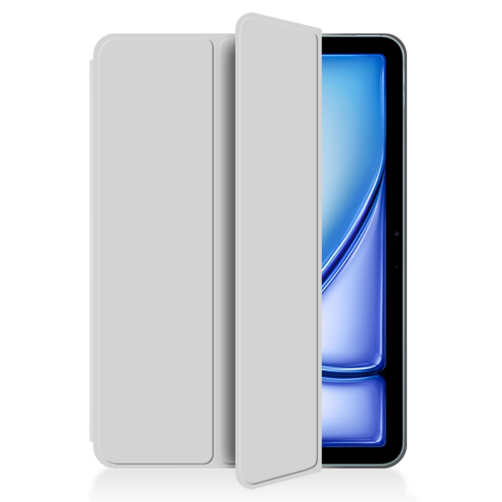  iPad Air 13 2026-2024 2in1 Magnetiskt Fodral Grå