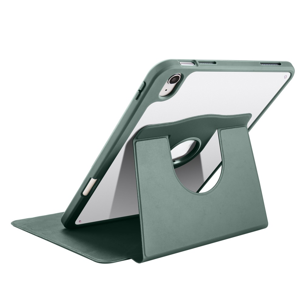  iPad Air 13 2026-2024 Fodral Hybrid Rotation Pennhållare Grön