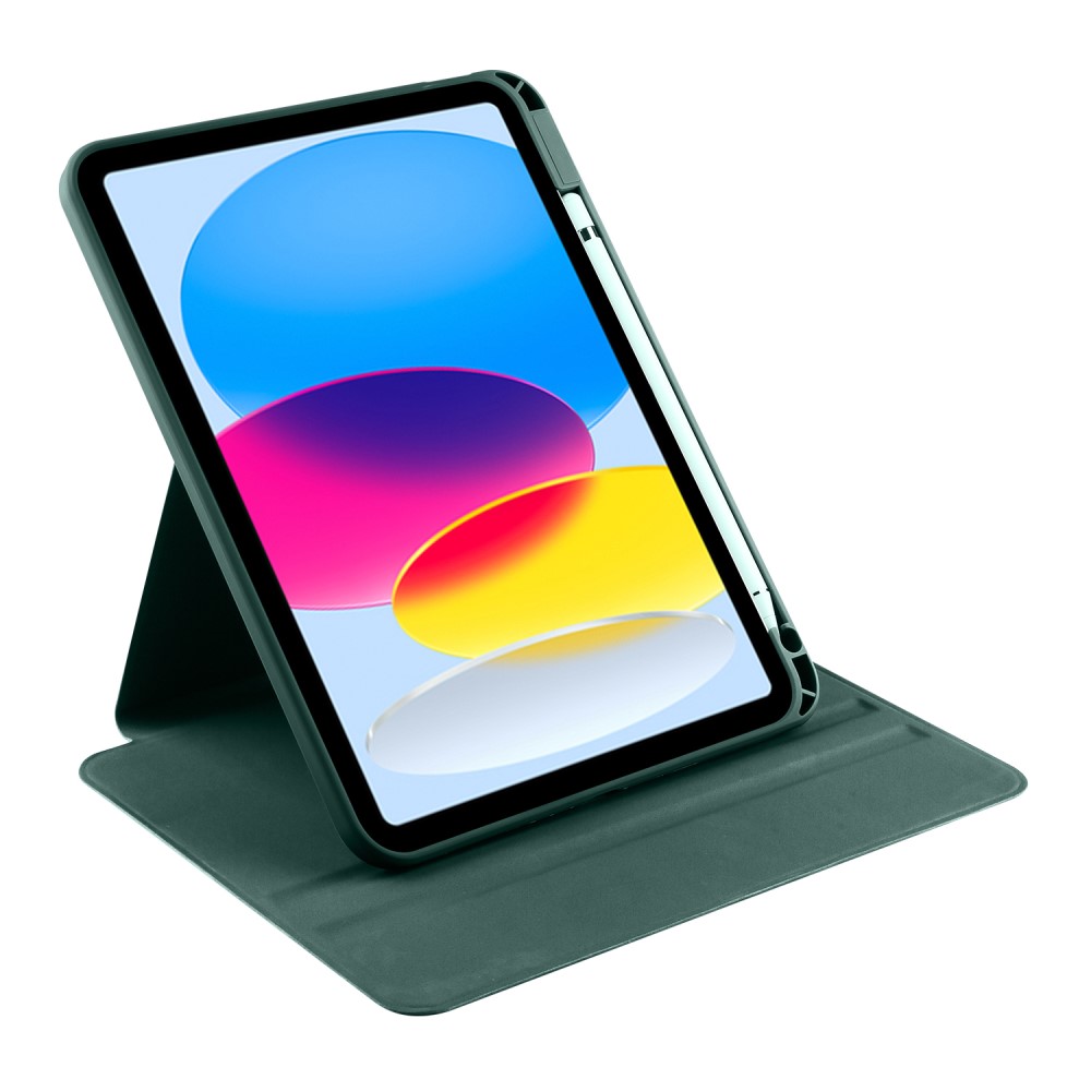  iPad Air 13 2026-2024 Fodral Hybrid Rotation Pennhållare Grön