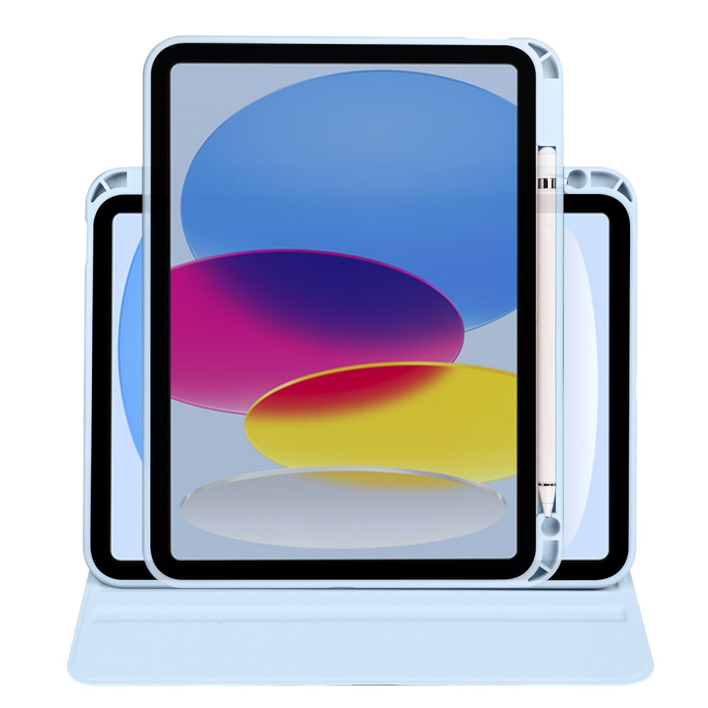  iPad Air 13 2026-2024 Fodral Hybrid Rotation Pennhållare Blå