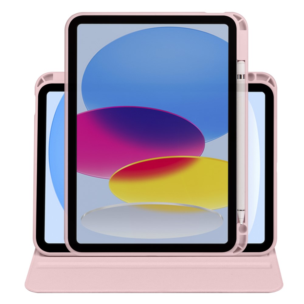  iPad Air 13 2026-2024 Fodral Hybrid Rotation Pennhållare Rosa