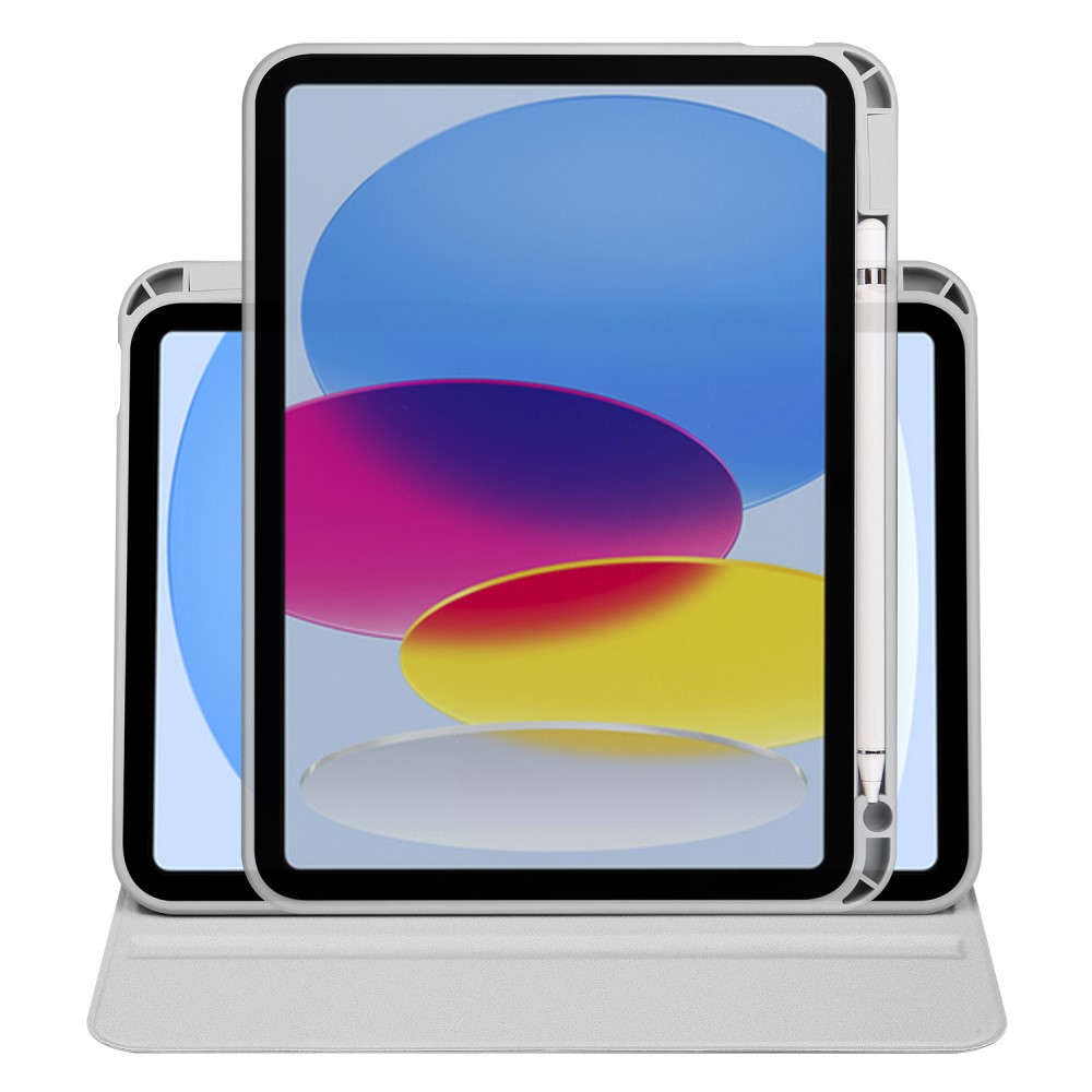  iPad Air 13 2026-2024 Fodral Hybrid Rotation Pennhållare Grå