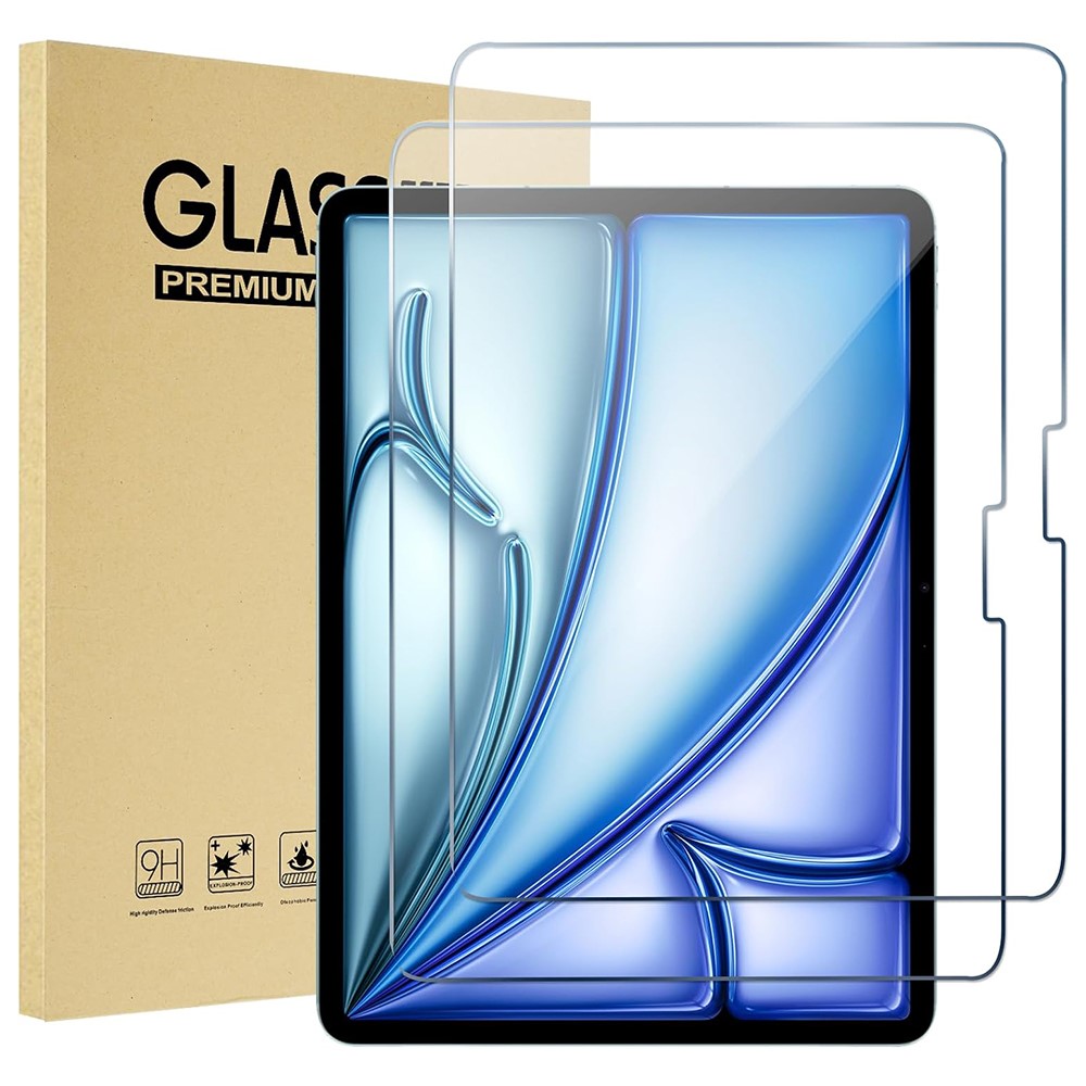  iPad Air 13 2026-2024 2-PACK Skärmskydd Härdat Glas