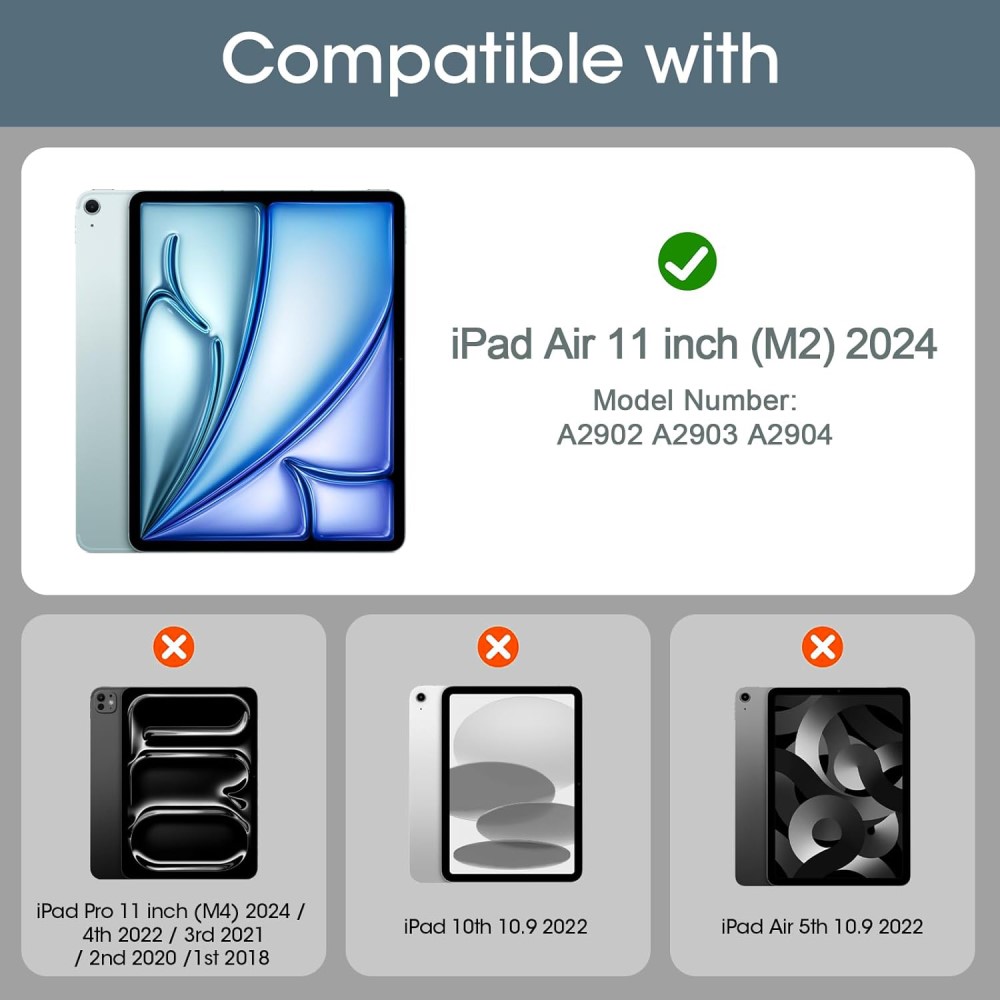  iPad Air 13 2026-2024 2-PACK Skärmskydd Härdat Glas