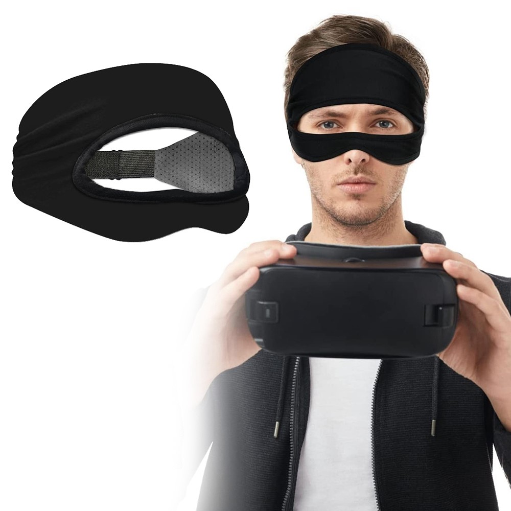  VR Ansiktsmask / Svettband Justerbart Svart