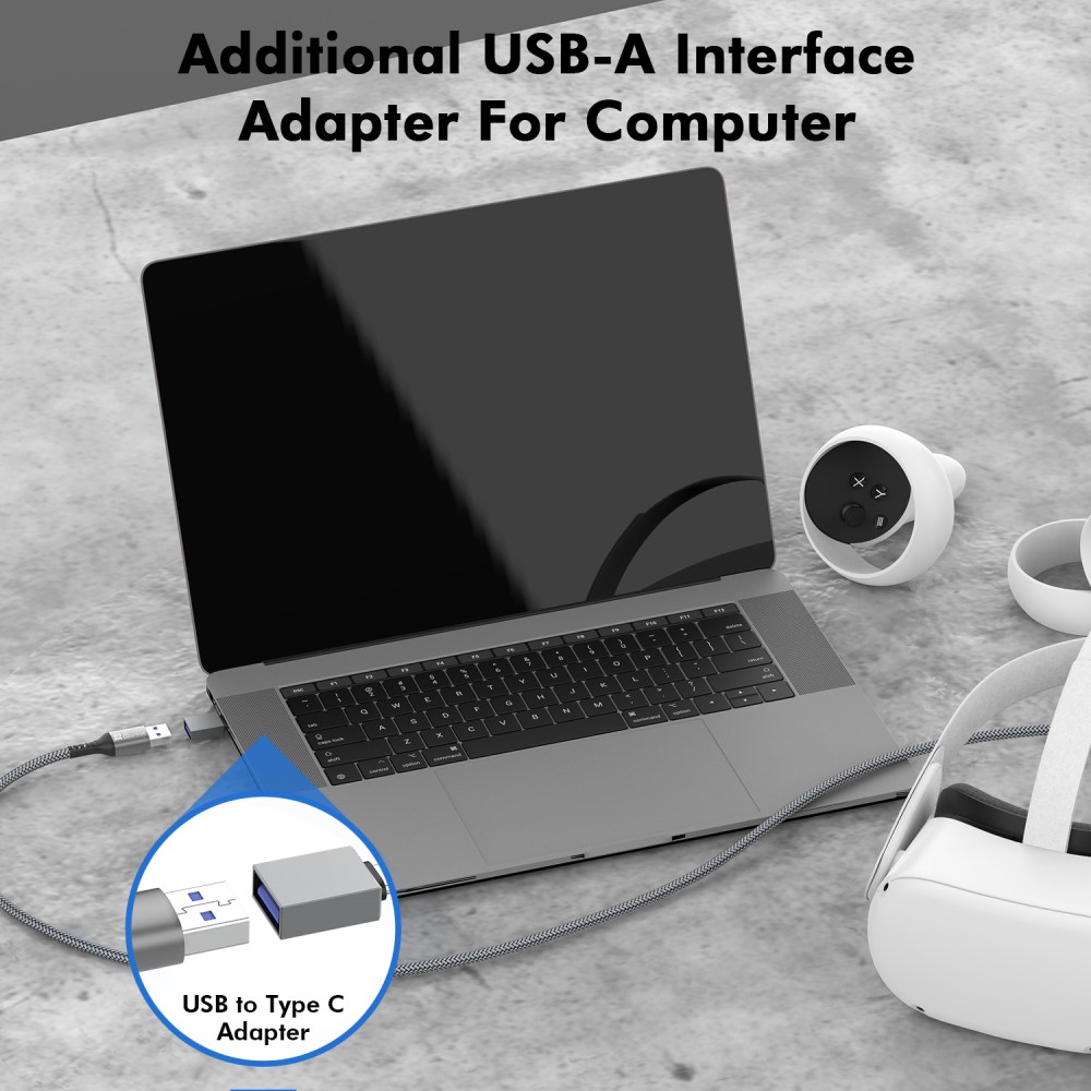 AMVR AMVR USB-A Till USB-C Adapter För VR Headset