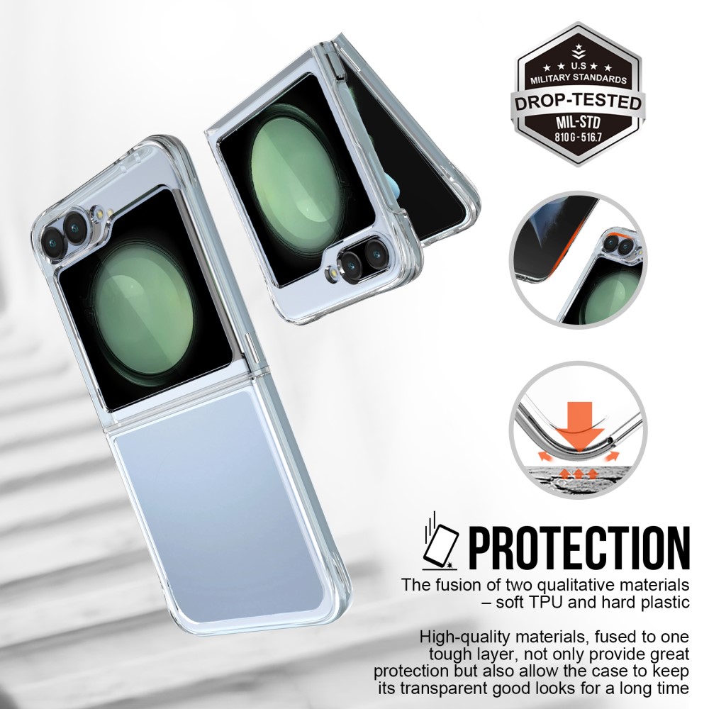  Galaxy Z Flip 6 / 7 FE / 7 FE Skal TPU Transparent
