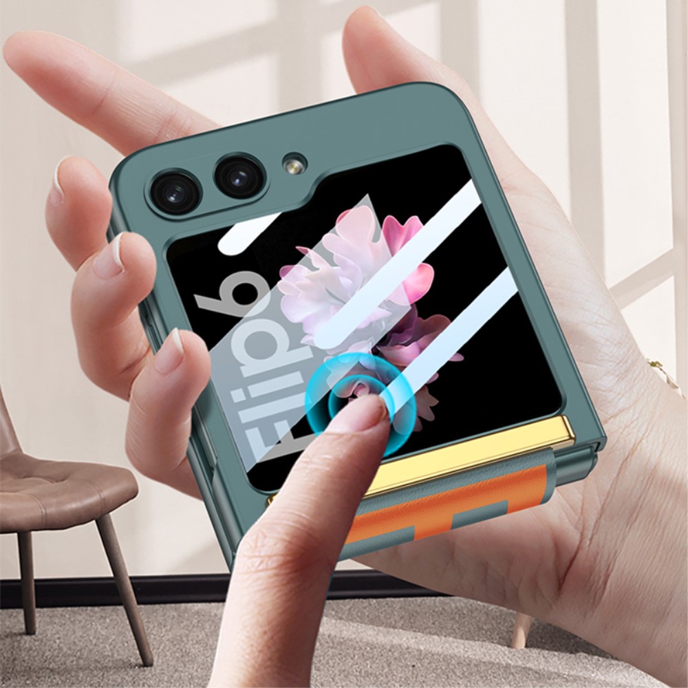 GKK GKK Galaxy Z Flip 6 / 7 FE Skal Bälte Hybrid Lila/Grön