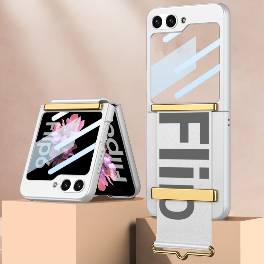 GKK GKK Galaxy Z Flip 6 / 7 FE Skal Bälte Hybrid Silver/Grå